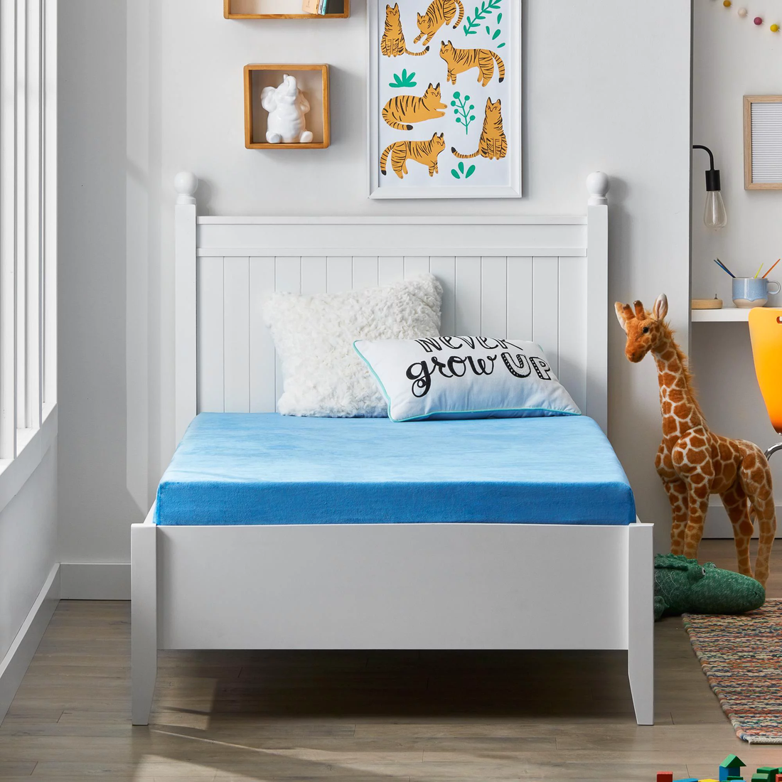 Blue Kids Youth 6-inch Gel Memory Foam Mattress