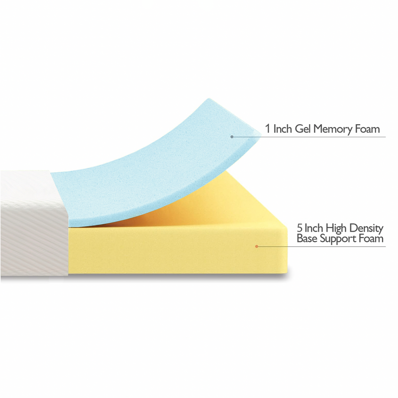 6-Inch Gel Memory Foam Mattress